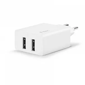 Сетевое зарядное устройство Ttec SmartCharger DUO 2хUSB 2.4А/12Вт White 2SCS21B - Фото 1