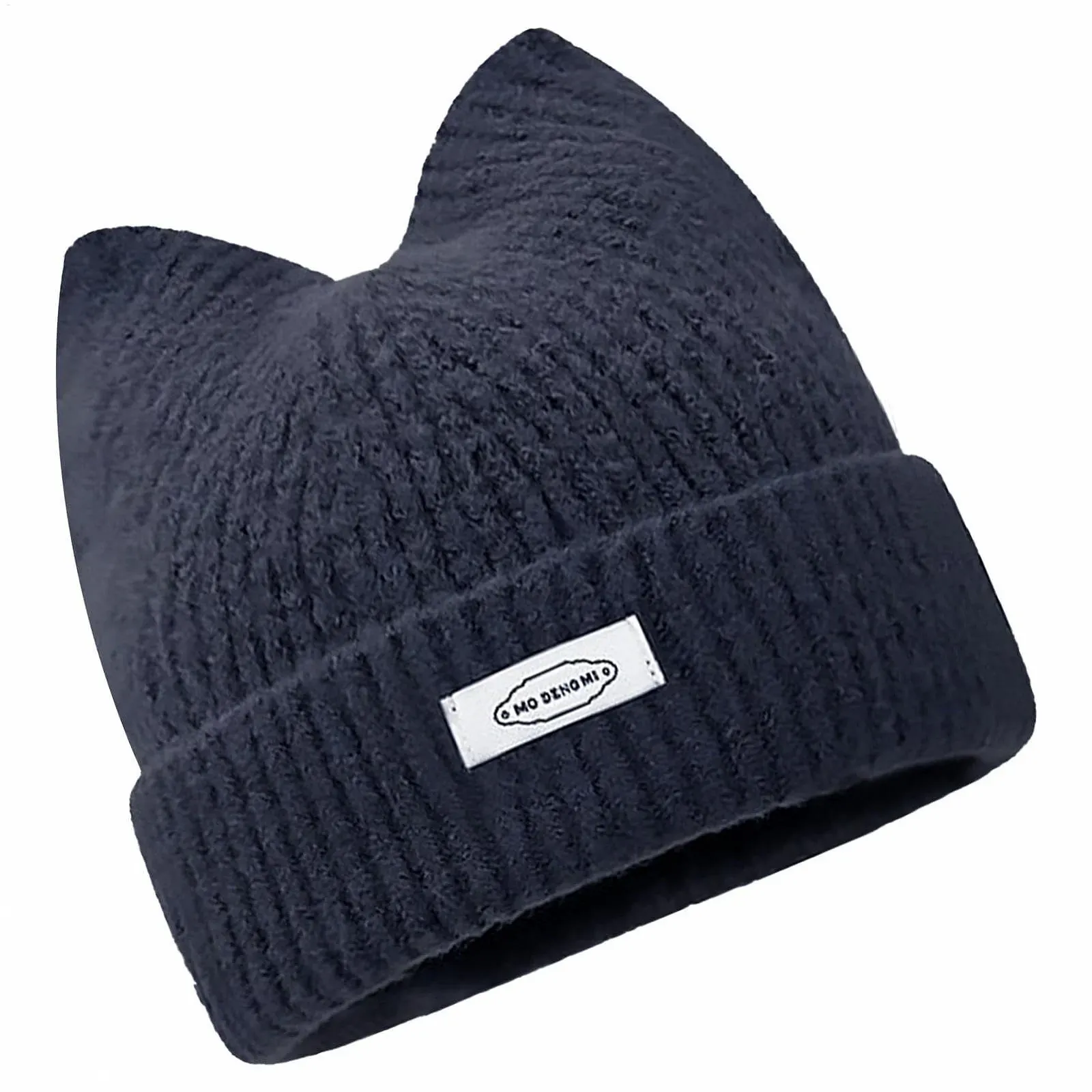 Шапка-бини с кошачьими ушками Mivceklw, вязаная, фото №1