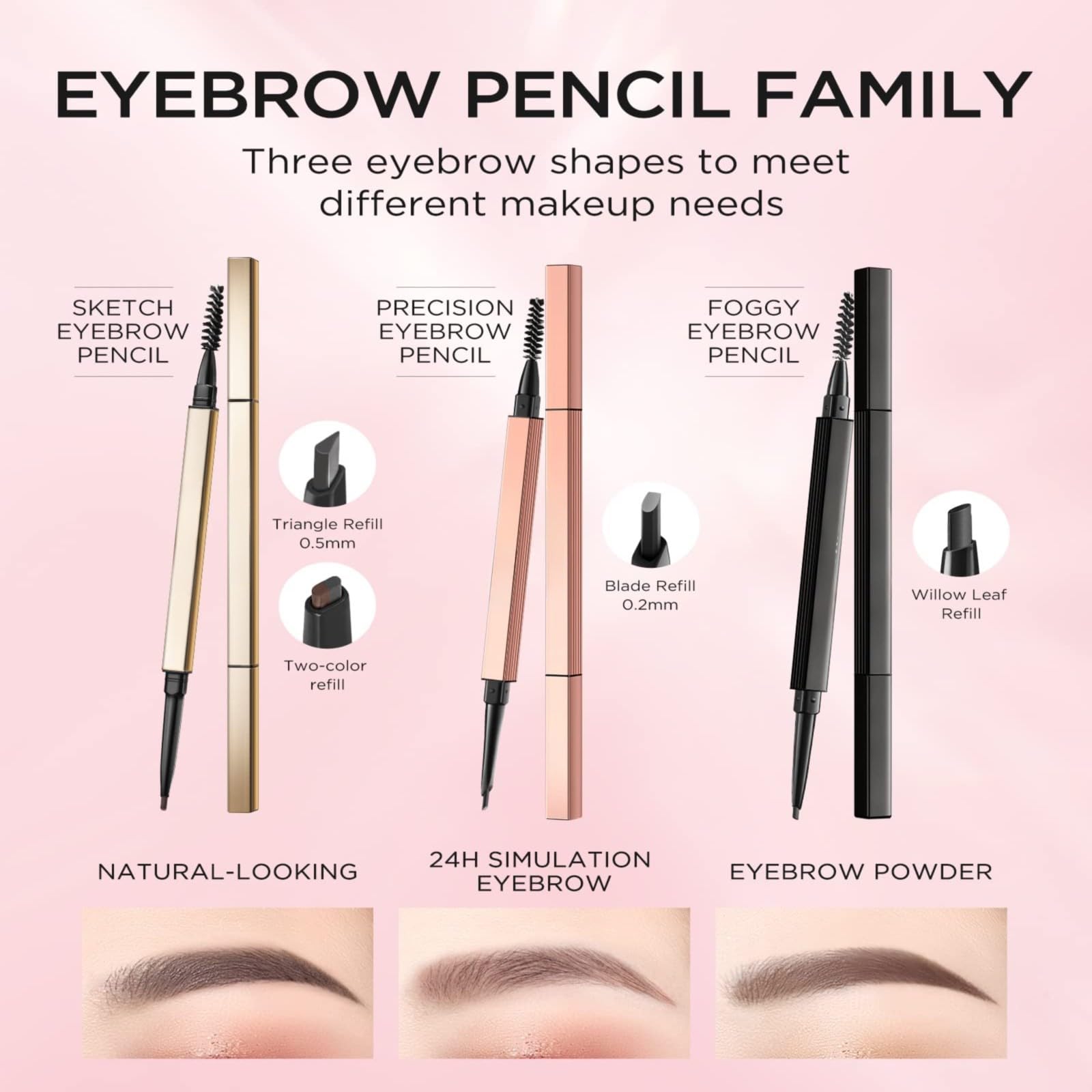 Пензель Augenbrauen з натуральним виглядом, включає пензлик Kolloidales Silberspray 50 (Сірий, Один Розмір), фото №7