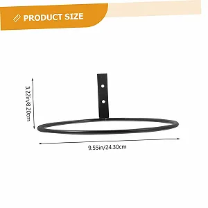 Держатели для цветочных горшков HEMOTON Железные настенные кольца Набор из 3 шт. synthetic.ua - Фото 1