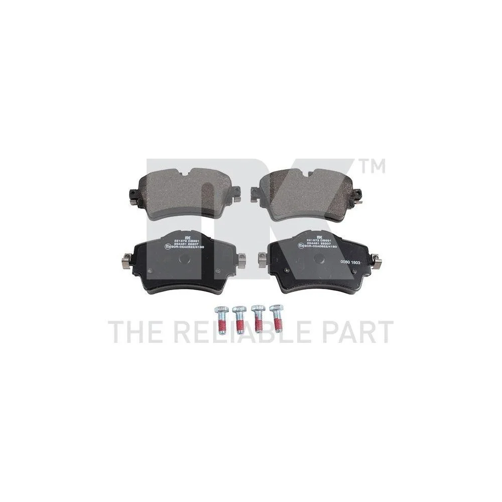 Комплект гальмівних колодок, дискове гальмо NK 221572 для BMW MINI передній міст, фото №1