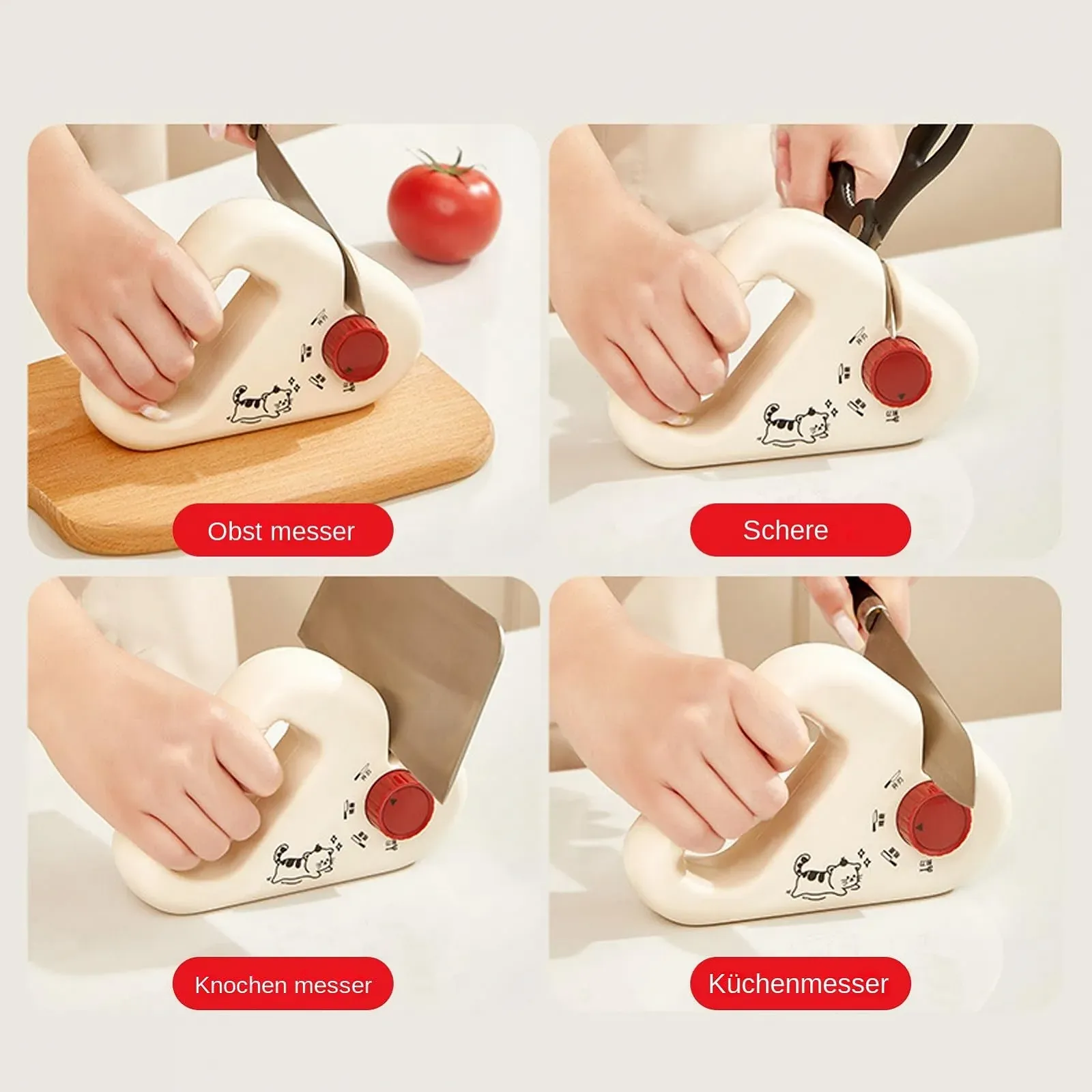 Точило для ножів Manual Cutter 4-ступінчасте Household Kitchen, фото №5