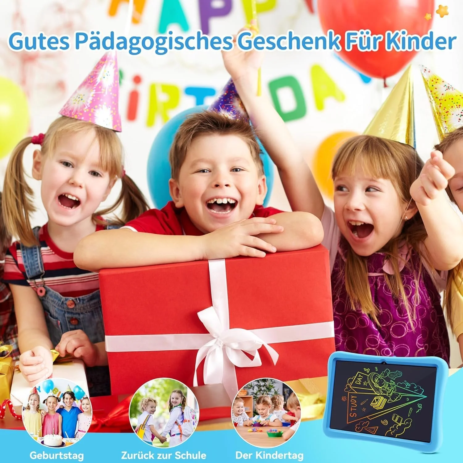 Планшет 10" Oukitel OT6 Kids 4/64Gb 4 ядра Android 13 8000mAh Фіолетовий, фото №5