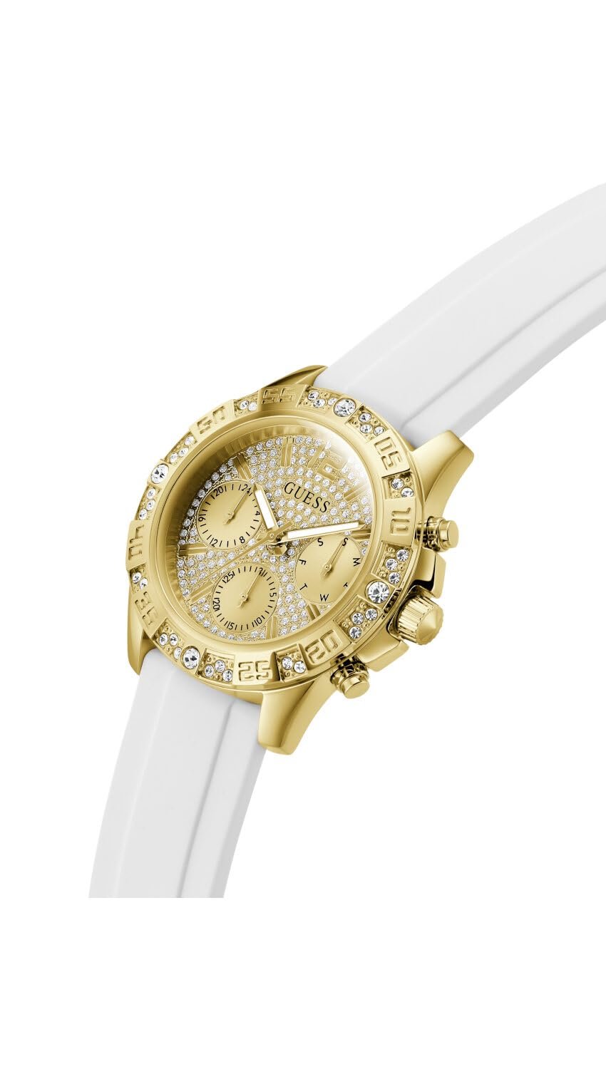 Женские часы GUESS Majesty GW0772L3 Силиконовый ремешок, фото №7