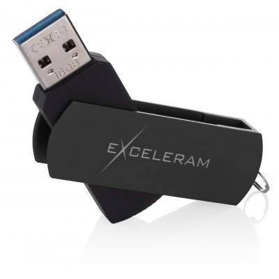 USB флеш-накопичувач Exceleram 16GB P2 Series Black/Black USB 3.1 Gen 1 (EXP2U3BB16), фото №3