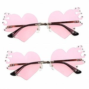 Сонцезахисні окуляри PACKOVE Flamme, 2 шт, рожеві - Фото 1