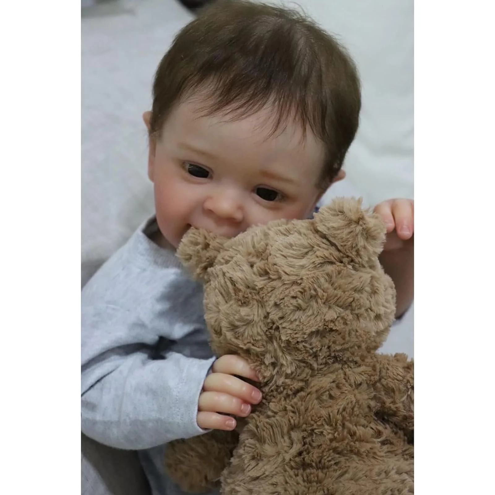 Кукла ZIYIUI Reborn Baby 22 дюйма, силиконовая девочка с мягким телом, реалистичная новорожденная кукла, малыш, фото №6 Кукла ZIYIUI Reborn Baby 22 дюйма, силиконовая девочка с мягким телом, реалистичная новорожденная кукла, малыш, фото №6