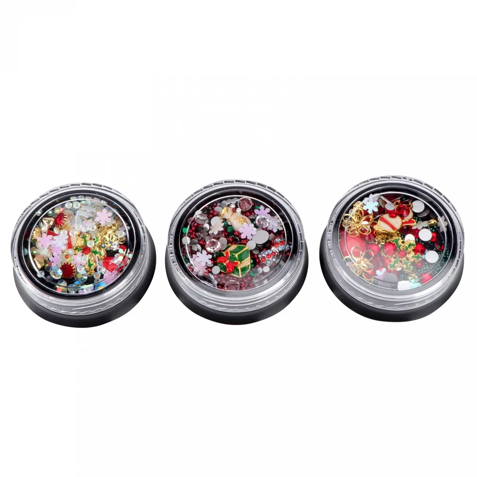 Набір прикрас для манікюру з новорічним дизайном (3 шт.), фото №1