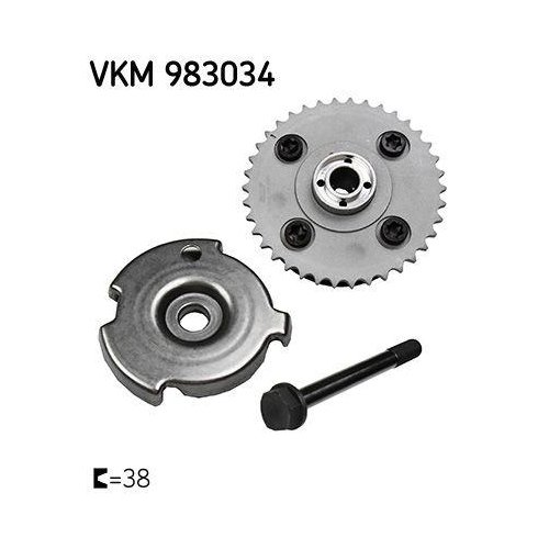 Регулятор фаз газорозподілу SKF VKM 983034 для BMW випускний, фото №2