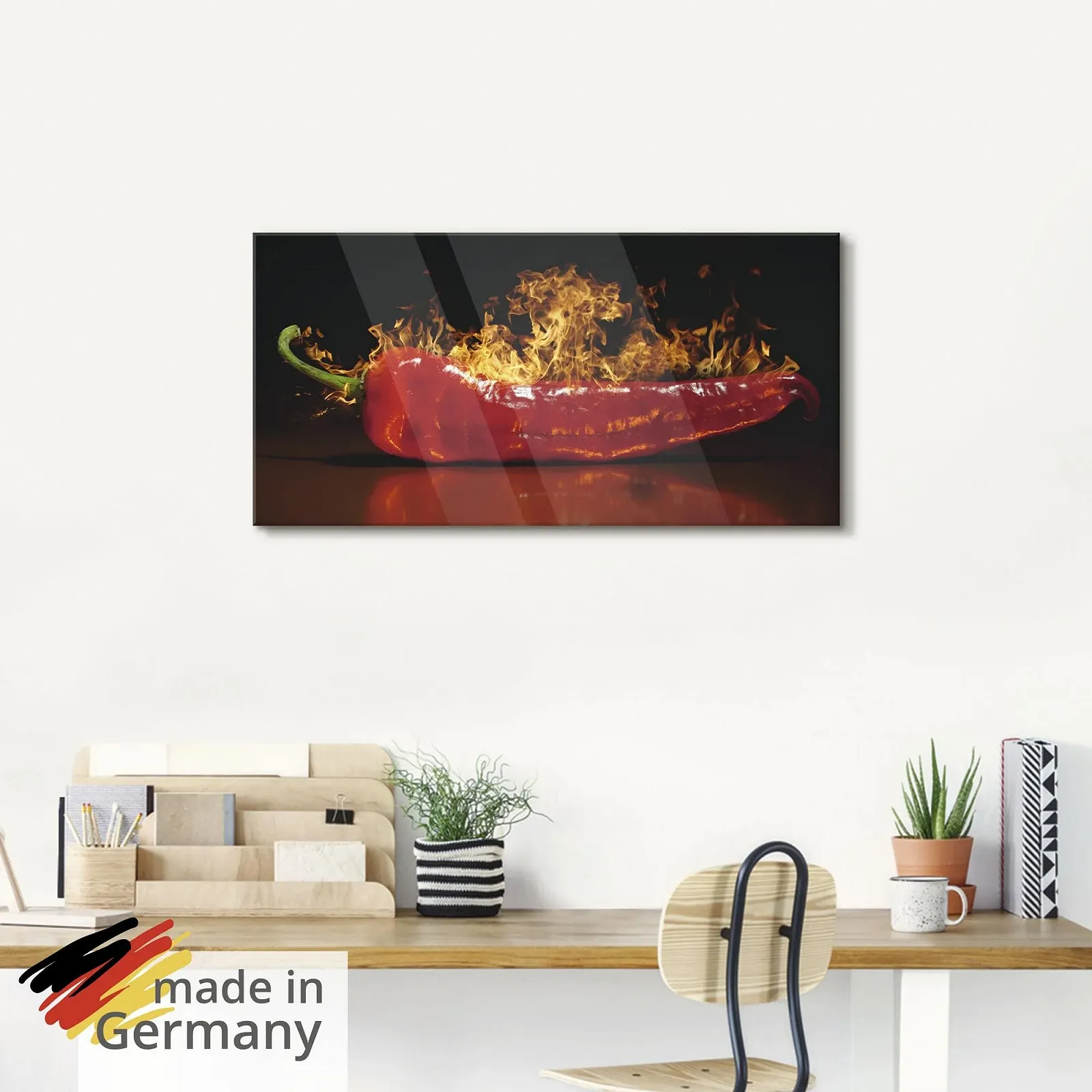 Скляна картина Artland Andrei Rybachuk: Red Hot Chilli Pepper 4 частини 70 x 120 см, фото №5 Скляна картина Artland Andrei Rybachuk: Red Hot Chilli Pepper 4 частини 70 x 120 см, фото №5