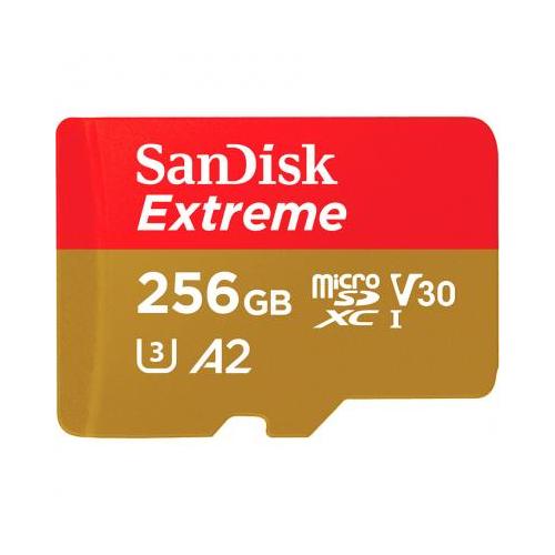 Карта памяти Sandisk 256GB microSD Class 10 UHS-I U3 V30 A2 Extreme Mobile Gaming SDSQXA1-256G-GN6GN, фото №1
