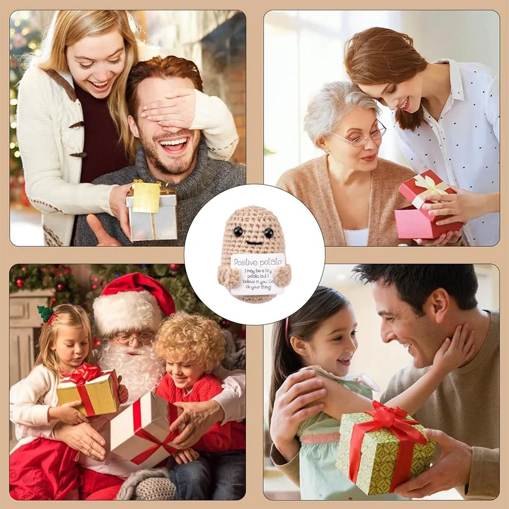 Игрушка RHQFDM Positive Potato Pocket Hug Gift Cute Knitted Potato Doll, фото №5 Игрушка RHQFDM Positive Potato Pocket Hug Gift Cute Knitted Potato Doll, фото №5