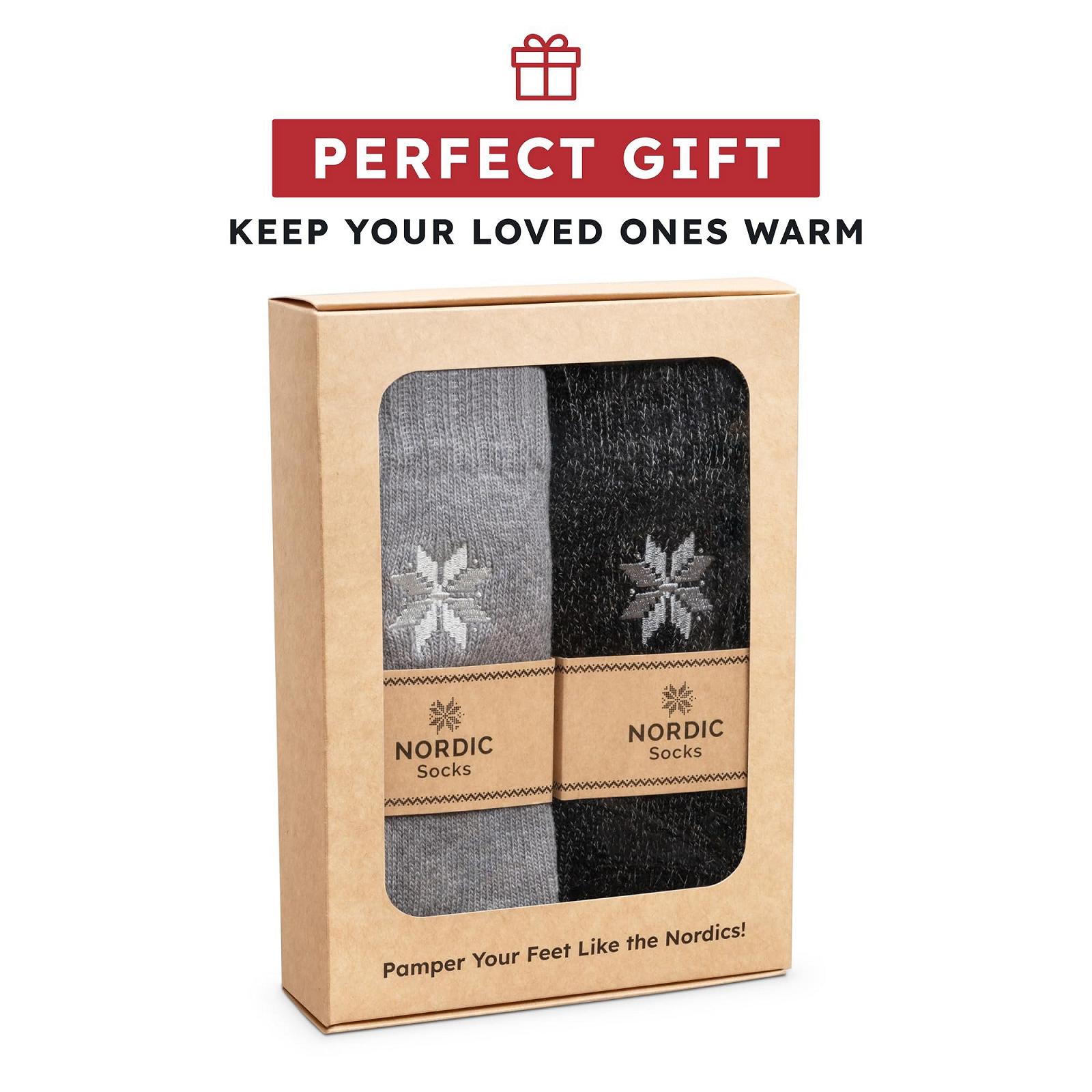 Носки NORDIC Premium Crew с 70% содержанием шерсти мериноса для мужчин и женщин, влагоотводящие, мягкие и удобные, 2 пары, фото №5