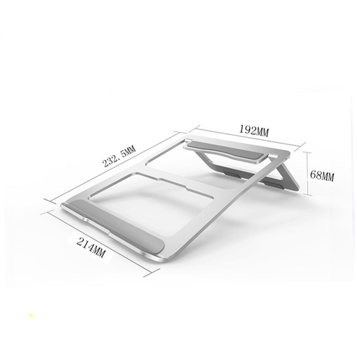 Подставка для ноутбука портативная Подставка для электронных устройств Держатель для ноутбука Подставка для игрового ноутбука Подставка для ноутбука для стола Держатель для ноутбука Серебристый, фото №4