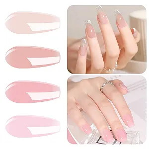 Гель-лак Vishine Прозорий рожевий желе-гель для нігтів, набір для манікюру 8 мл, 4 шт - Фото 1