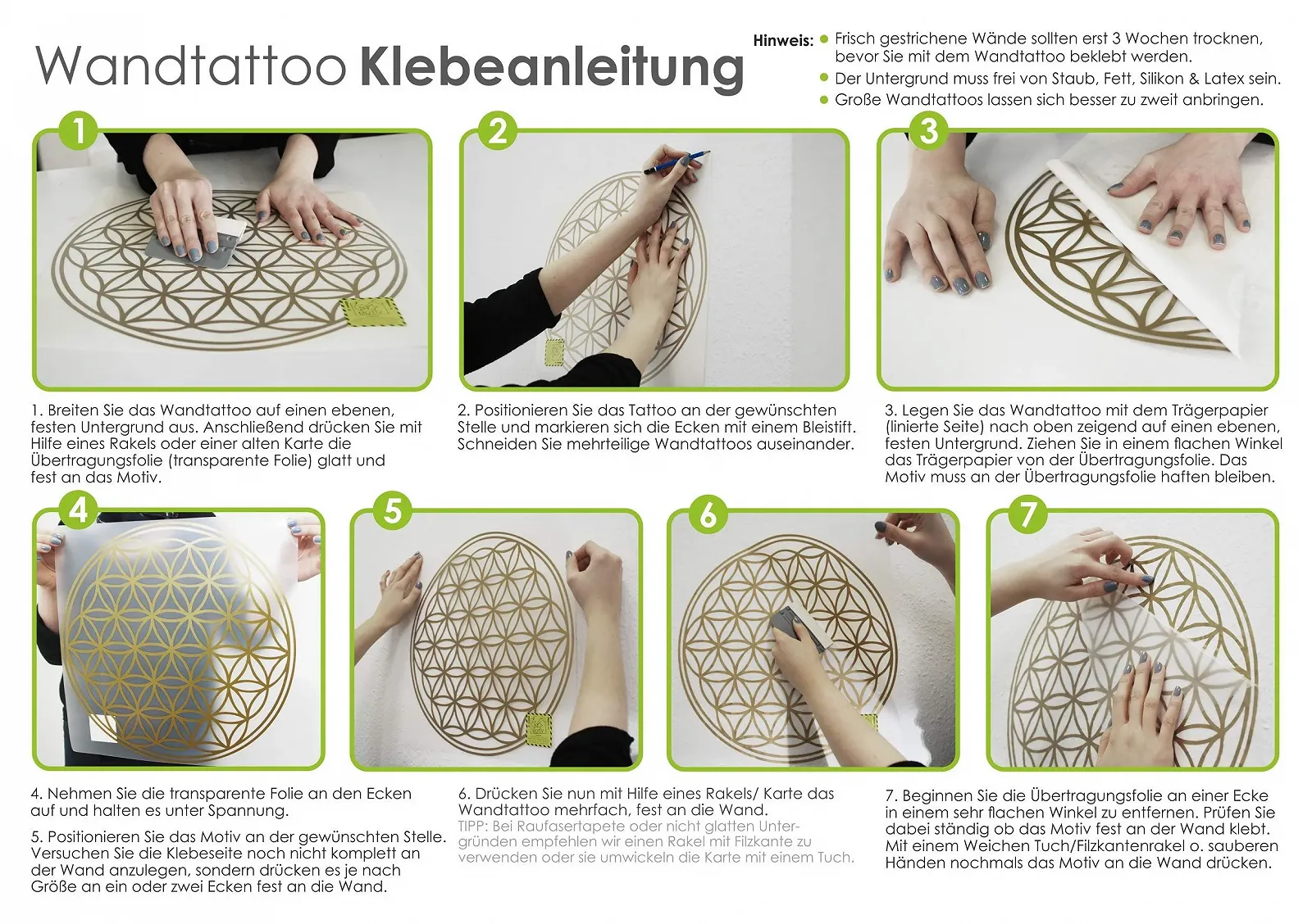 Набор наклеек на стену Гибискус и Бабочки 30 x 21 см Черный, фото №4