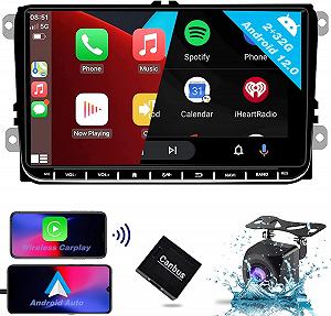 Купити Штатна автомагнітола SEMAITU для VW Golf 5 6 Passat Polo Skoda Tiguan Seat 9" Сенсорна 2/32Гб Apple CarPlay Android Auto Bluetooth WI-FI GPS USB Android 12 - Фото 1 Штатна автомагнітола SEMAITU для VW Golf 5 6 Passat Polo Skoda Tiguan Seat 9" Сенсорна 2/32Гб Apple CarPlay Android Auto Bluetooth WI-FI GPS USB Android 12 - Фото 1