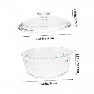 Форма Ciieeo кругла скляна з кришкою synthetic.ua - Фото 1