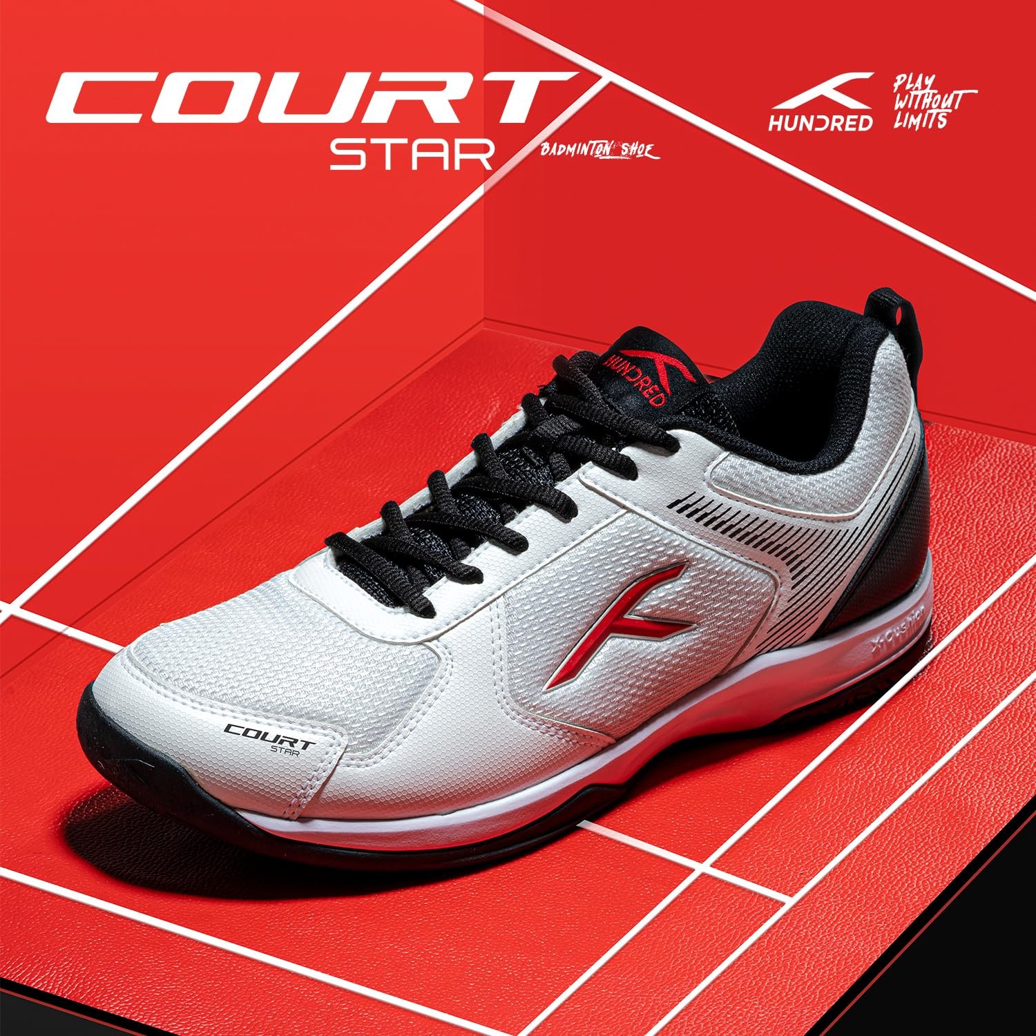 Кросівки HUNDRED Court Star для бадмінтону, чоловічі, фото №8 Кросівки HUNDRED Court Star для бадмінтону, чоловічі, фото №8