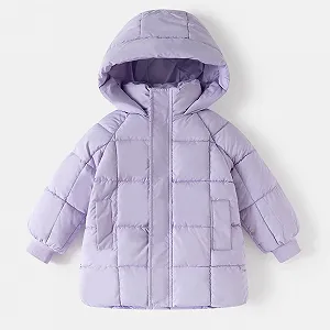 Зимняя куртка Sfwqoifou для детей, мальчиков, парка, теплая куртка с капюшоном, стеганая куртка, лыжная куртка на молнии, дышащая куртка с подкладкой, зимнее хлопковое пальто synthetic.ua - Фото 1