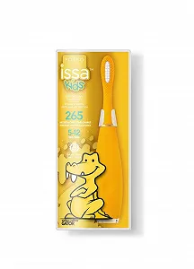 Електрична звукова силіконова зубна щітка FOREO ISSA Kids USB Charging Mellow Yellow Gator synthetic.ua - Фото 1