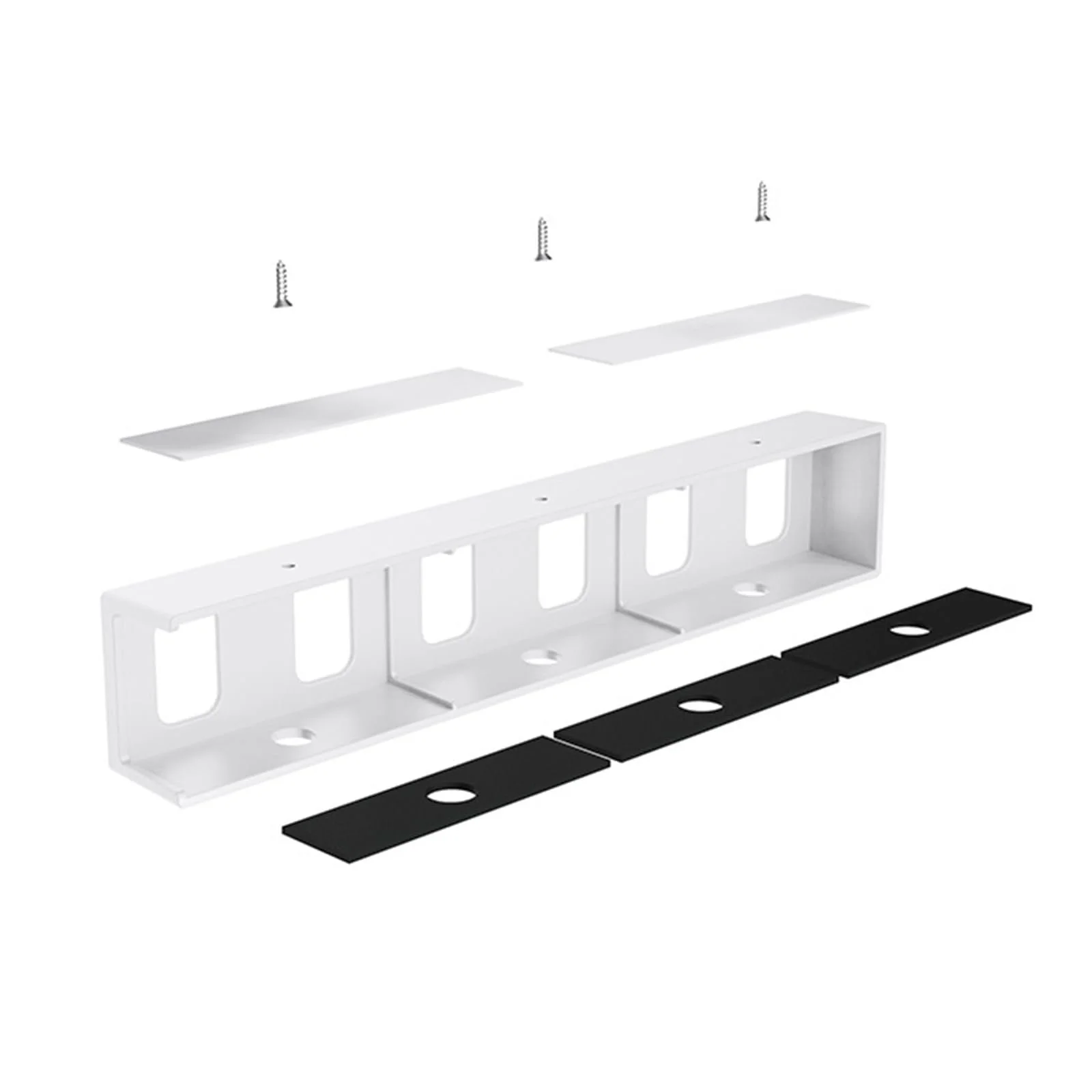 Держатель для компьютера Под стол Прочная металлическая конструкция для компьютерных клавиатур Экономия места в студии Установка Экономия места Крепление для ноутбука, фото №1