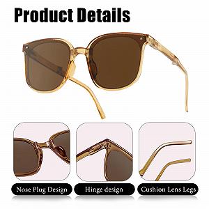 Складні сонцезахисні окуляри KASESSS, 2 шт., ретро, для чоловіків та жінок, захист від УФ-випромінювання, з 2 футлярами, для подорожей synthetic.ua - Фото 1