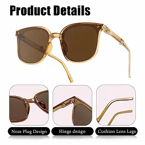 Складні сонцезахисні окуляри KASESSS, 2 шт., ретро, для чоловіків та жінок, захист від УФ-випромінювання, з 2 футлярами, для подорожей synthetic.ua - Фото 1