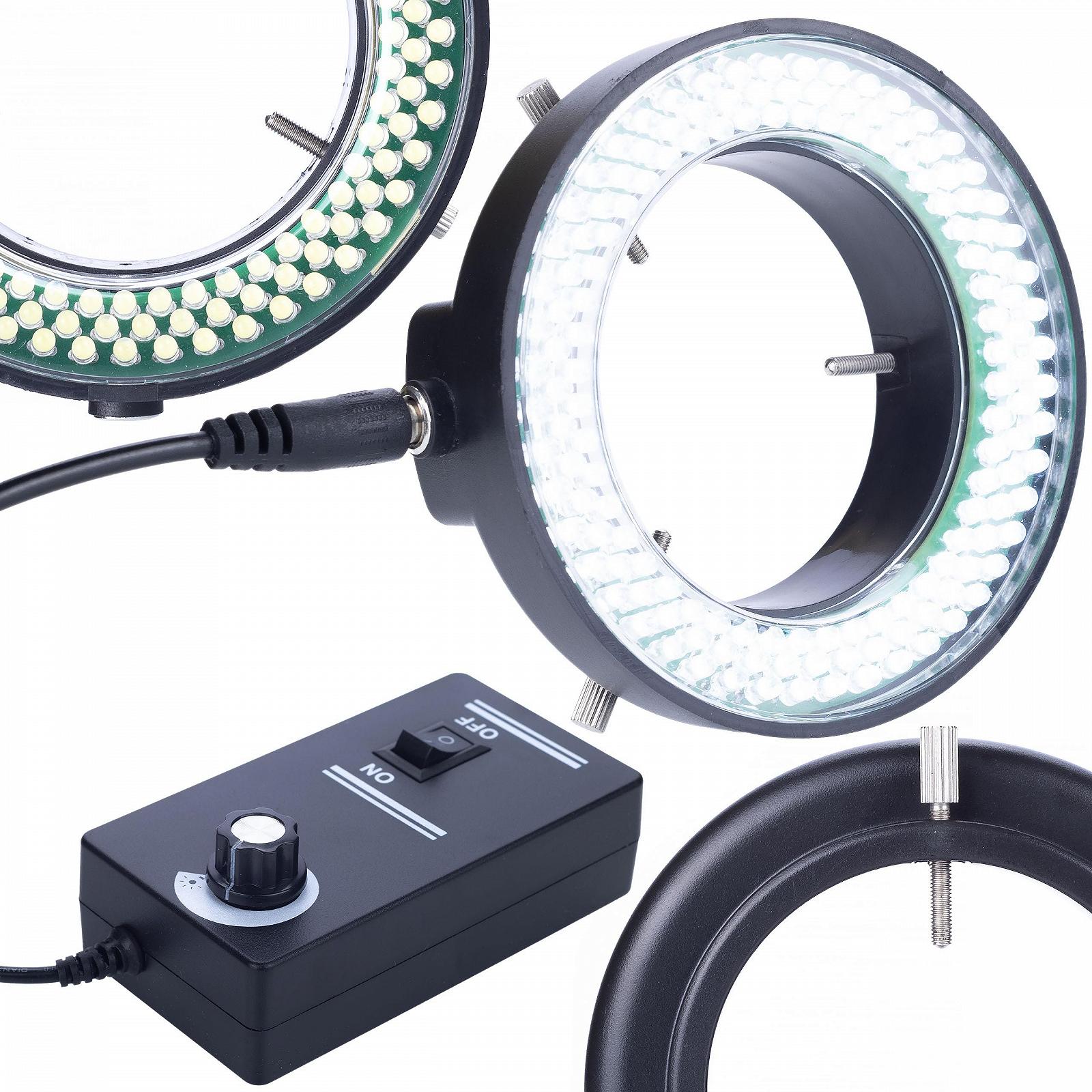 Подсветка для микроскопа LED Rosfix регулируемая, 144 светодиода, функция диммера, 60 мм внутри/95 мм снаружи, фото №1