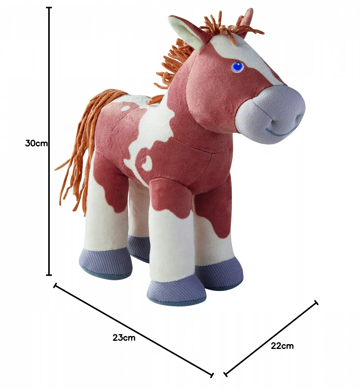 Іграшка HABA 305465 Luna Порося, м'яка іграшка кінь і аксесуари, ганчіркові ляльки, 25 см, фото №4