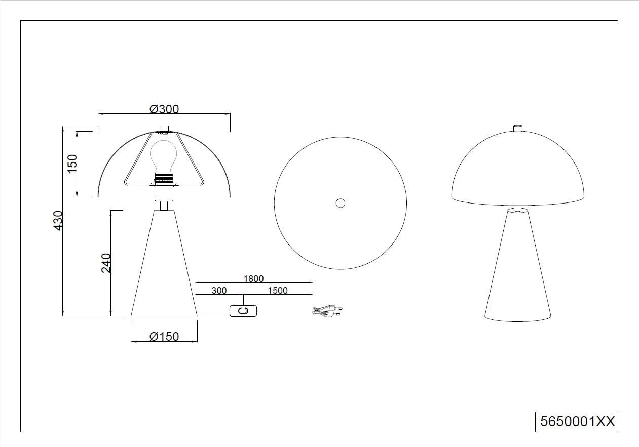 Настільна лампа Alfredo Метал E27 40 Вт 43 x 30 см Теплий сірий, фото №5