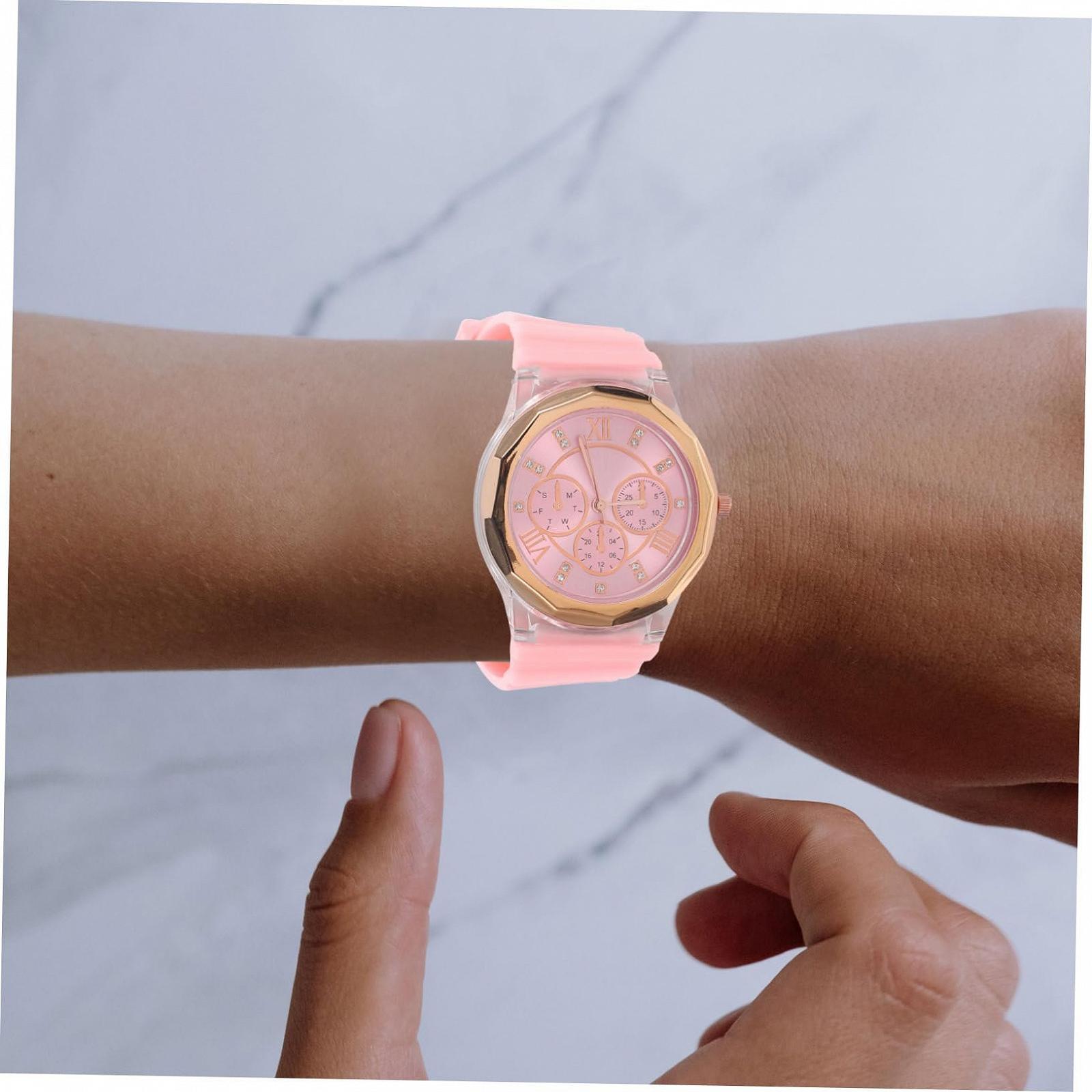 Жіночий наручний годинник Beaupretty з метеликом, силіконовим ремінцем, фото №6