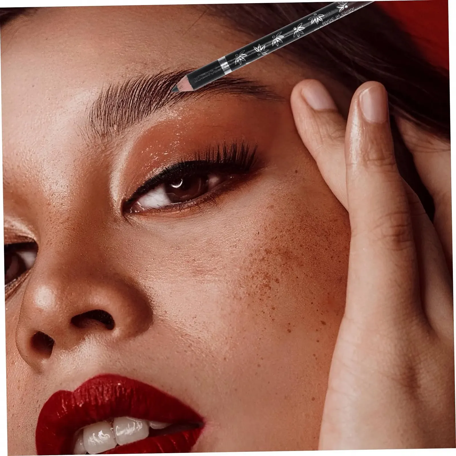 Карандаш для бровей Angoily Двусторонний 12 шт Черный, фото №6