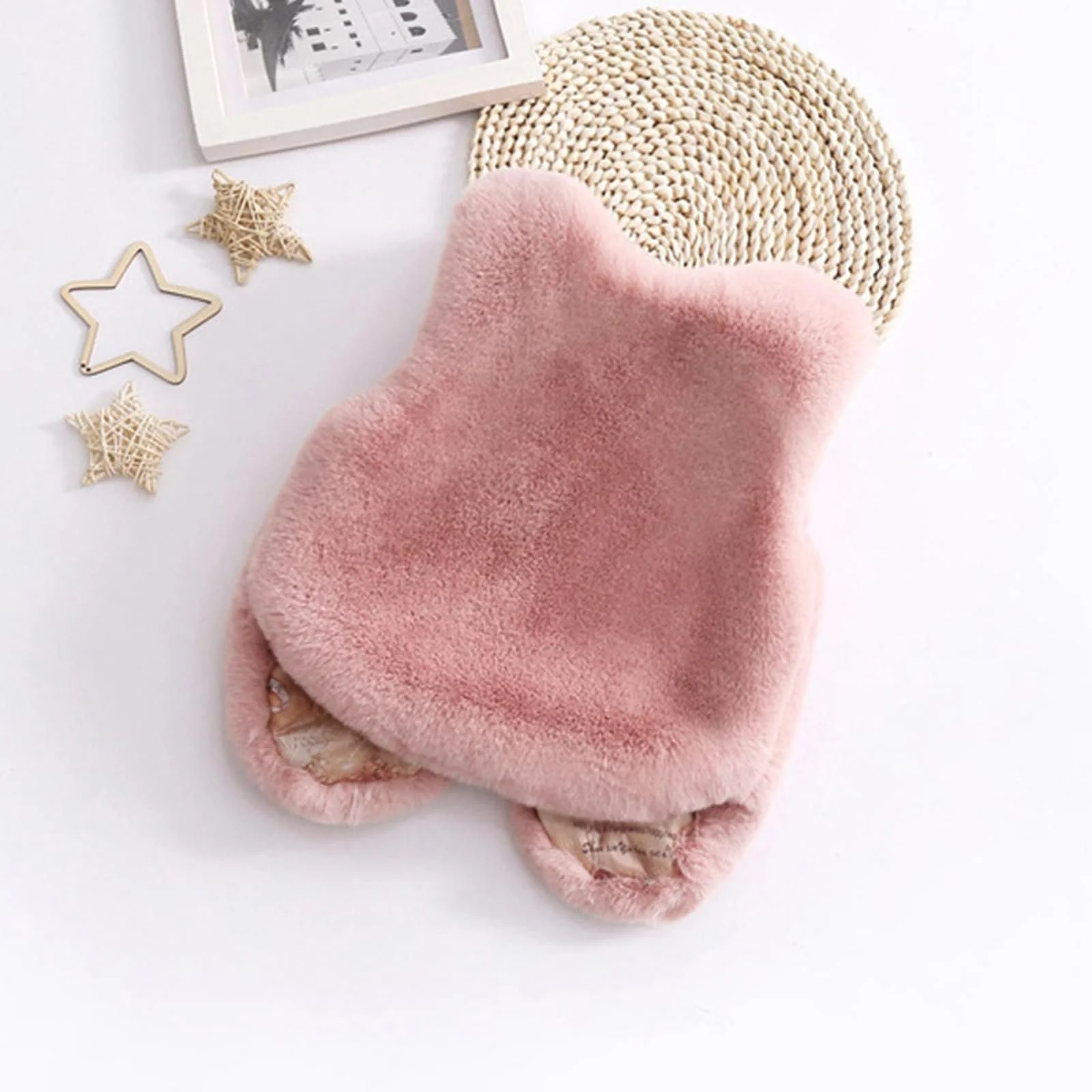 Безрукавка Generisch детская переходная Куртка для девочек Пушистая плюшевая куртка Однотонный меховой жилет Зимний теплый жилет-перекрест Легкий стеганый кардиган Мягкий плюшевый жилет, фото №4