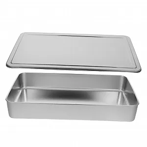 Деко з кришкою Прямокутне Сталеве Антипригарне - Фото 1