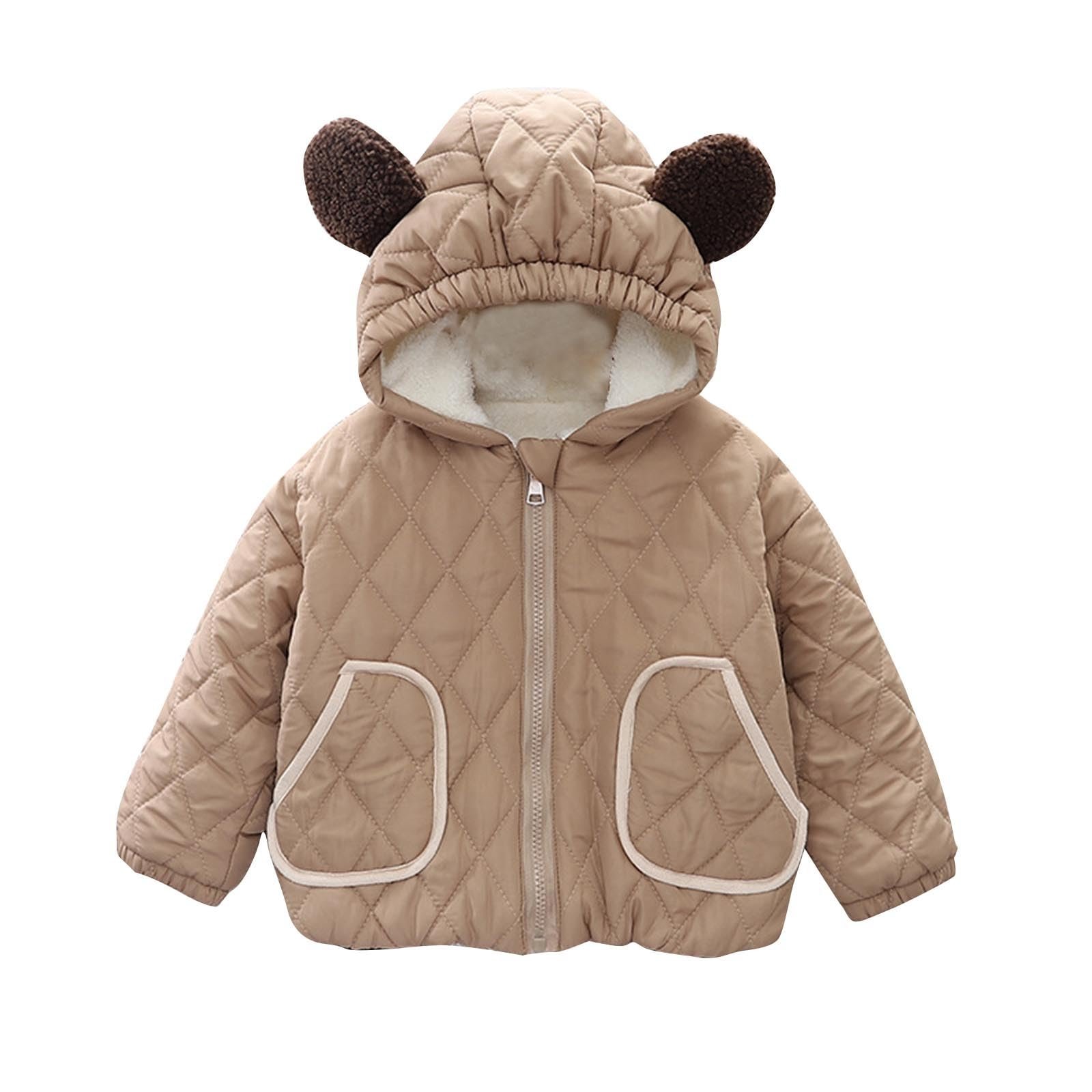 Куртка для девочки на осень и зиму, утепленная, стеганая, из хлопка, с трехмерным мультяшным рисунком, на молнии, с длинными рукавами, фото №1