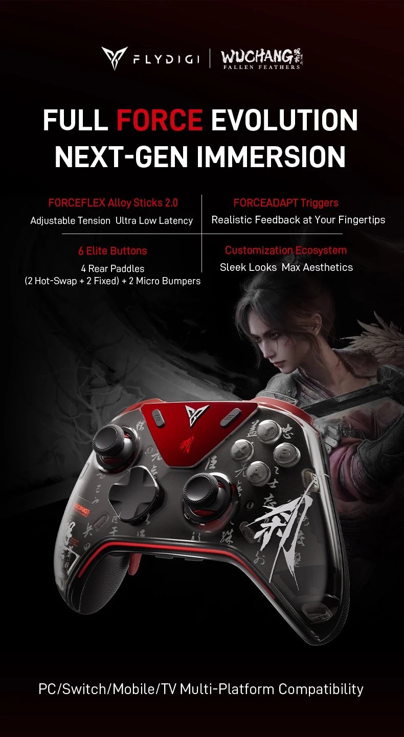 Геймпад Flydigi APEX 5 Black + док-станция (Android/Windows/Nintendo Switch/VR/iOS), фото №3 Геймпад Flydigi APEX 5 Black + док-станция (Android/Windows/Nintendo Switch/VR/iOS), фото №3