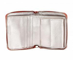Кошелек GUESS Meridian Small Zip Around Оранжевый Оранжевый synthetic.ua - Фото 1