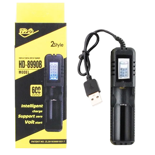 Універсальне зарядне пристрій для акумуляторів HD-8990B, 1x18650/26650/16340/14500, фото №1
