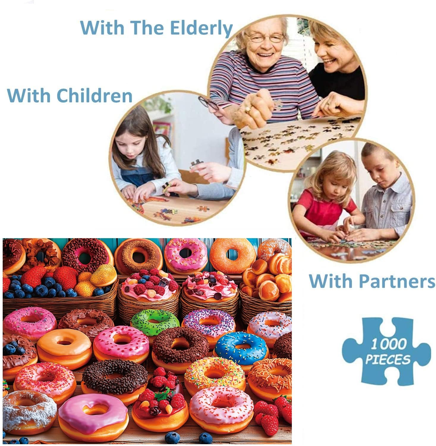 Пазл Flavour Doughnuts 1000 деталей 70 x 50 см, фото №6