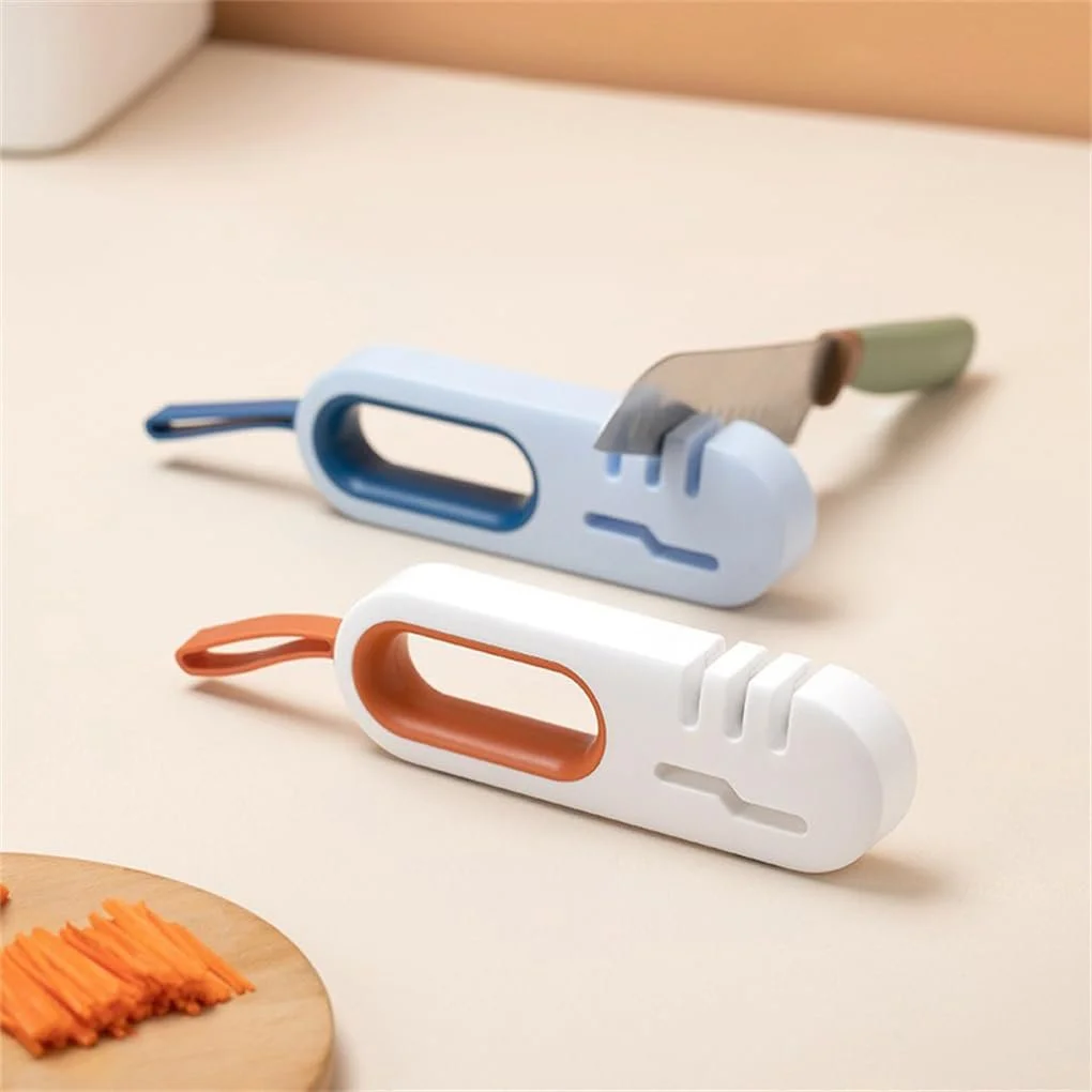 Точильный камень Портативный кухонный настольный ручной Нескользящий Синий, фото №5