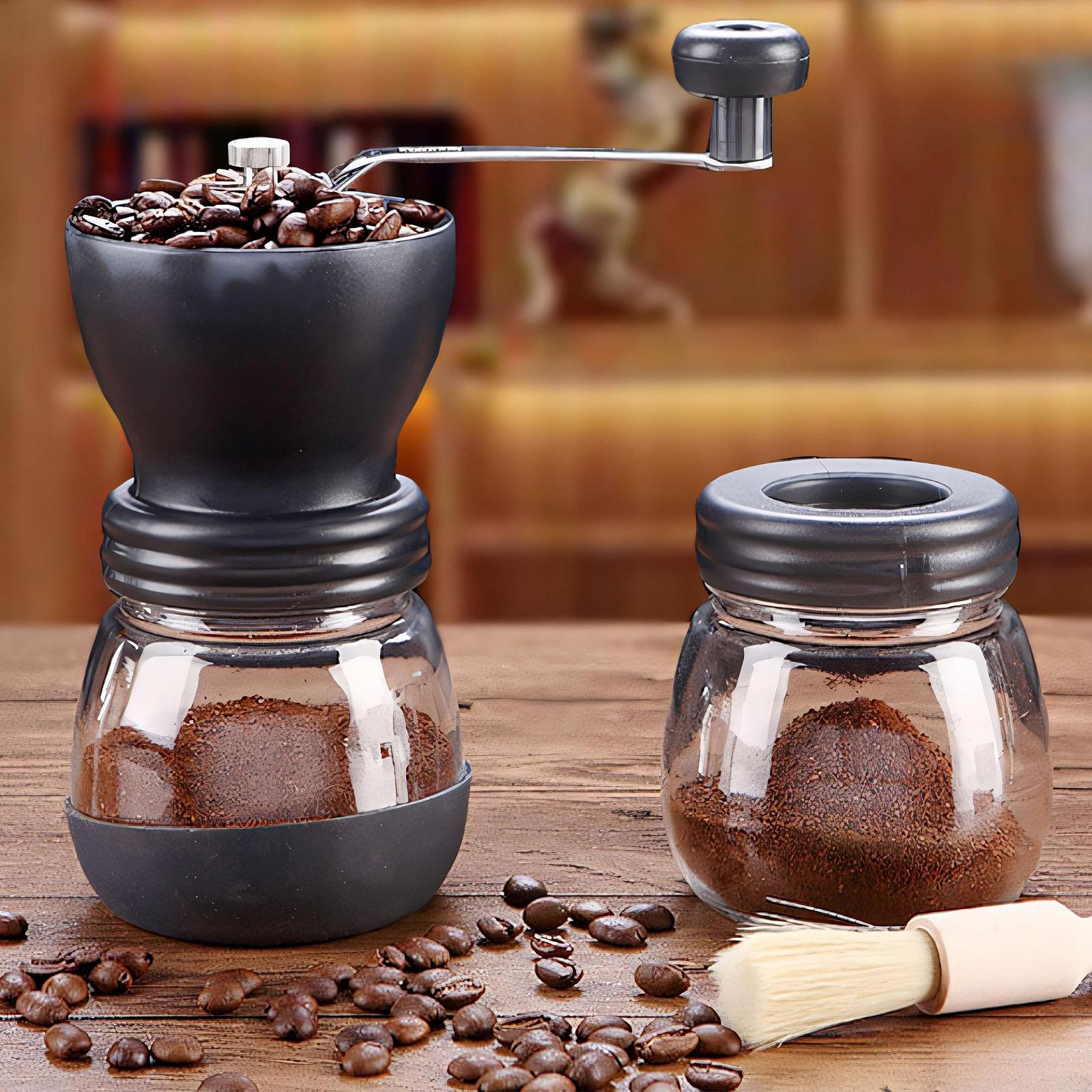 Ручная кофемолка Retoo Ceramic Grinder, мельница для крупного и мелкого помола, ручная мельница, нержавеющая сталь, кофейные зерна, перечница, лезвие, чаша, контейнер для хранения, черный, фото №9 Ручная кофемолка Retoo Ceramic Grinder, мельница для крупного и мелкого помола, ручная мельница, нержавеющая сталь, кофейные зерна, перечница, лезвие, чаша, контейнер для хранения, черный, фото №9