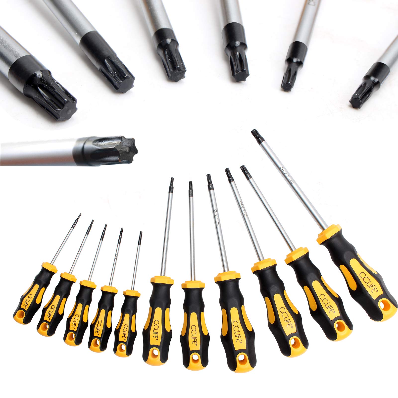 Набор отверток CCLIFE Torx TX Магнитный T6-T40 11 штук Без отверстия, фото №1 Набор отверток CCLIFE Torx TX Магнитный T6-T40 11 штук Без отверстия, фото №1