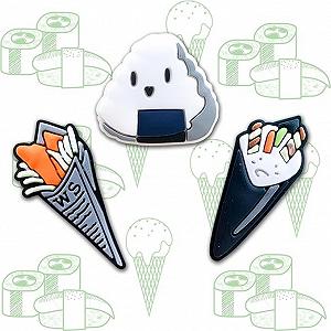 Джибітси суші роли їжа Sushi Jibbitz 10 шт аксесуари крокс прикраса synthetic.ua - Фото 1
