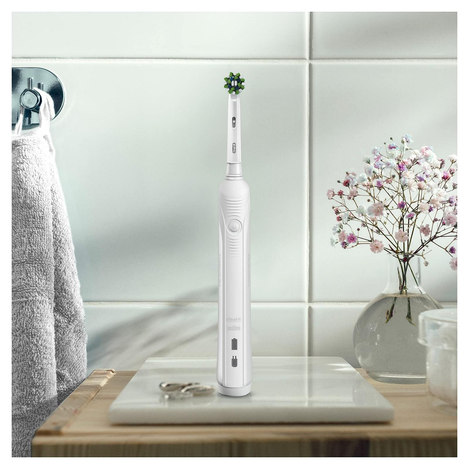 Електрична зубна щітка Oral-B Pro 1 750 дорожній футляр Біла, фото №2