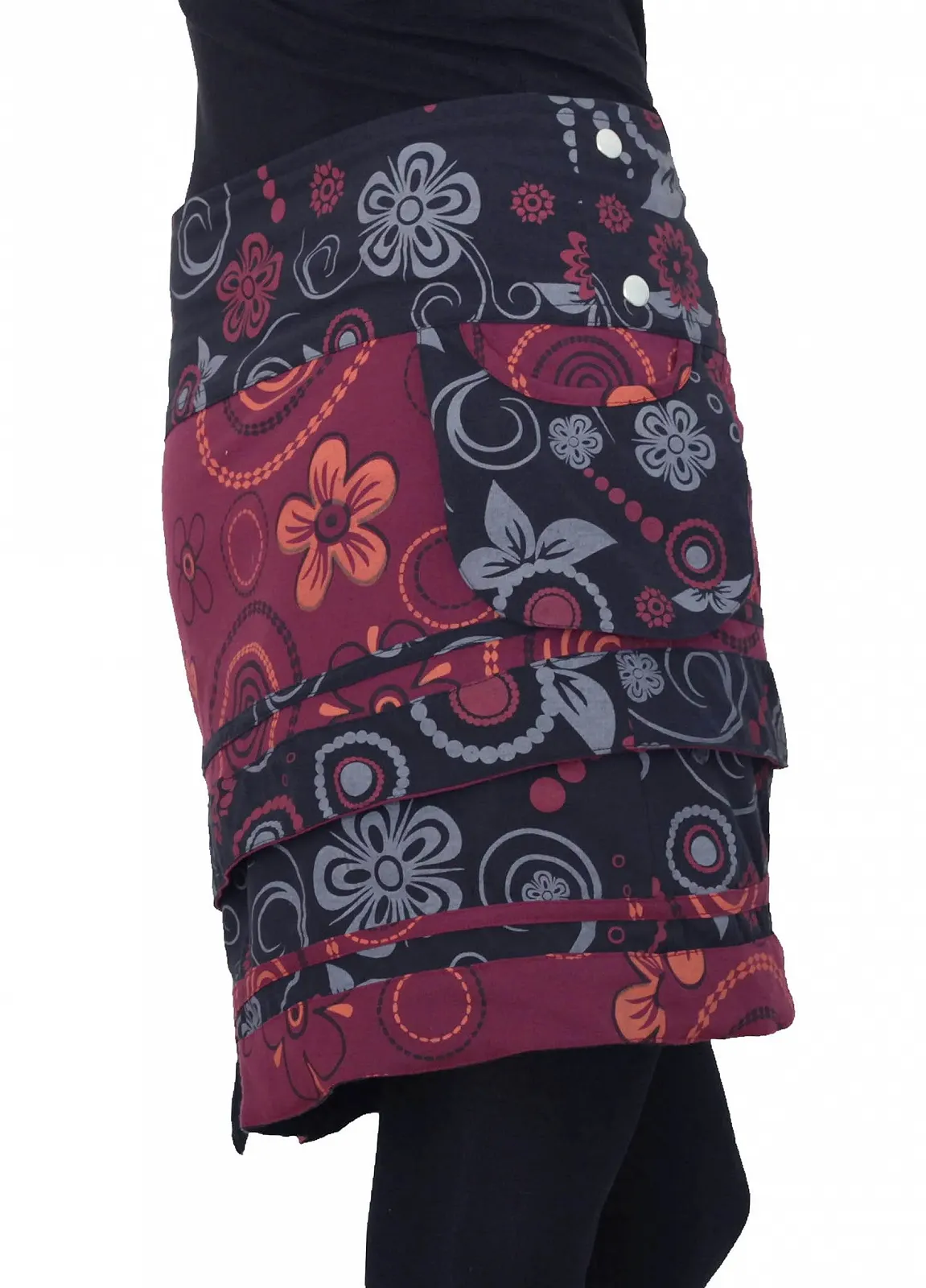 Спідниця із запахом PUREWONDER Бавовняна спідниця SK182 з кишенею, фото №3 Спідниця із запахом PUREWONDER Бавовняна спідниця SK182 з кишенею, фото №3