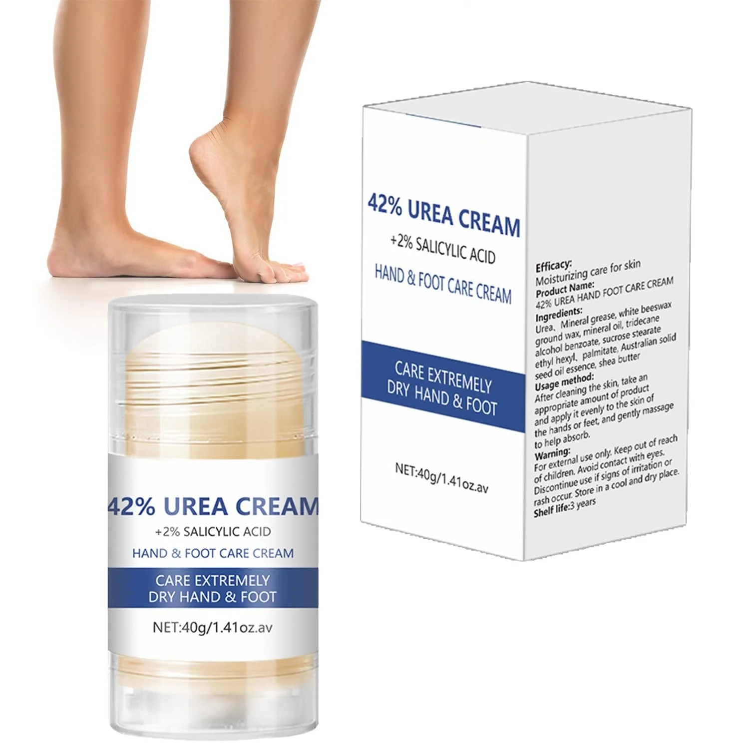 Крем-стик для ног увлажняющий и против трещин 40 г, фото №9