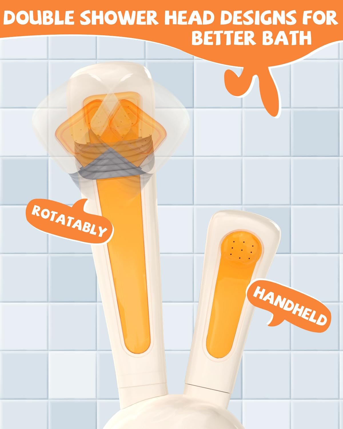 Іграшка для ванни CUTE STONE з 2 лійками для душу, фото №2