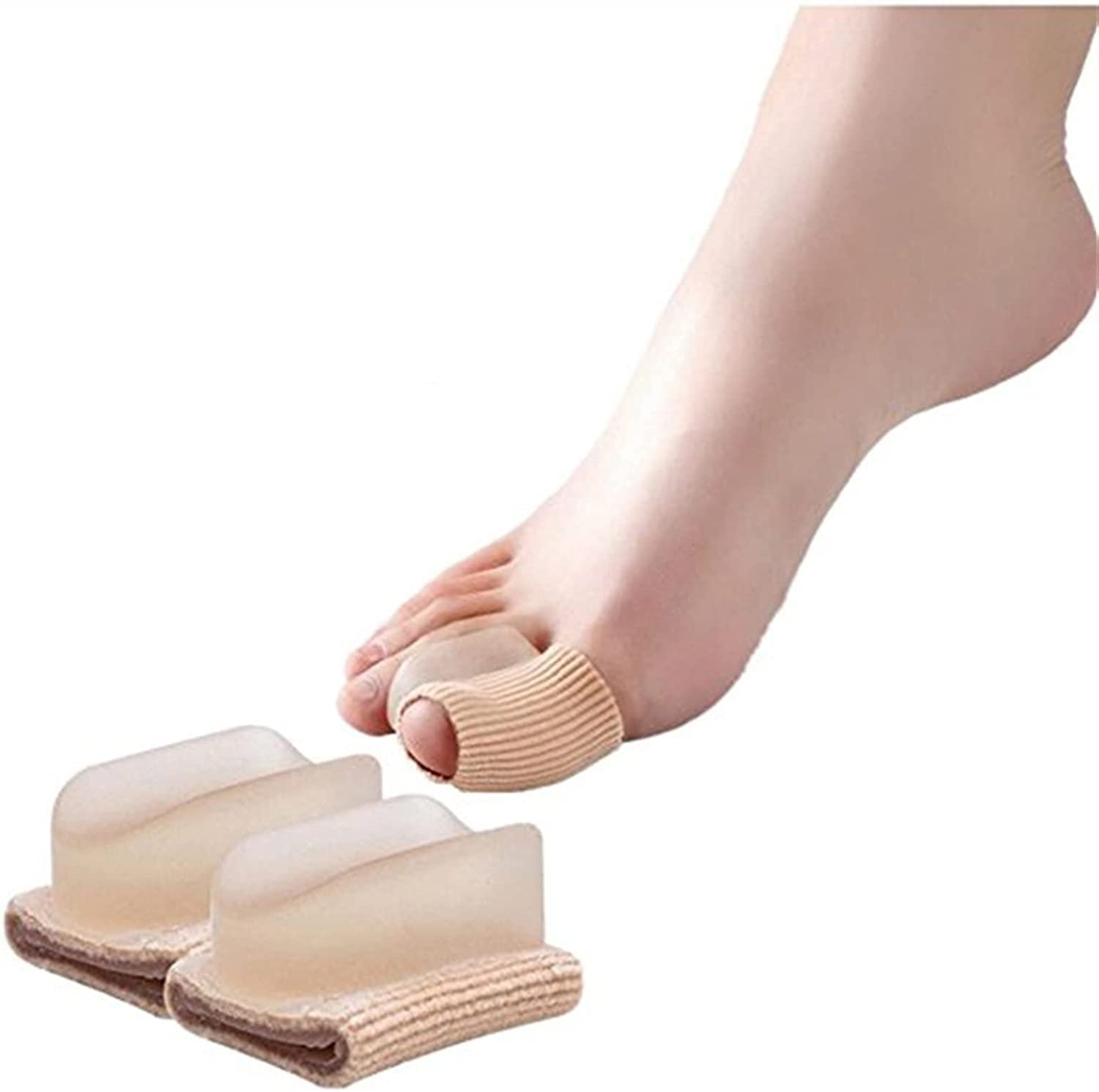 Пара гелевих ортопедичних подушечок для догляду за ногами при вальгусній деформації великого пальця стопи багаторазові, фото №1 Пара гелевих ортопедичних подушечок для догляду за ногами при вальгусній деформації великого пальця стопи багаторазові, фото №1