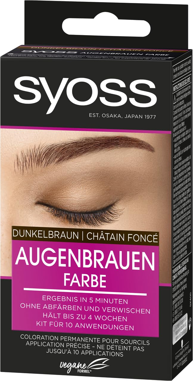 Набір Syoss Eyebrow Colour 4-1 Темно-коричневий Рівень 3 (17 мл) тривалий результат & got2b Glue 4 Brows & Edges Водостійкий (16 мл) Тривалість до 24 годин, фото №2